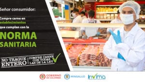 Campaña colombiana contra consumo de carnes contaminadas
